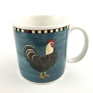 Vtg 1999 Rooster Warren Kimble Sakura Ceramic Mug